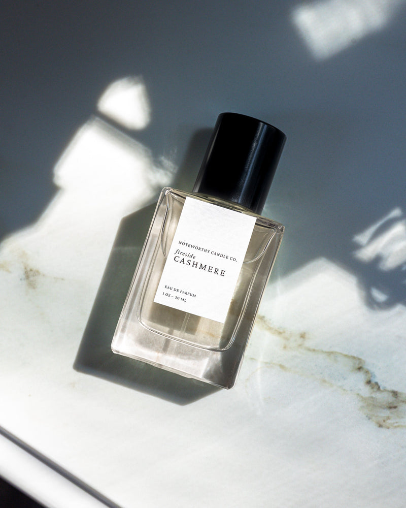 "Fireside Cashmere" eau de parfum - Noteworthy Candle Co
